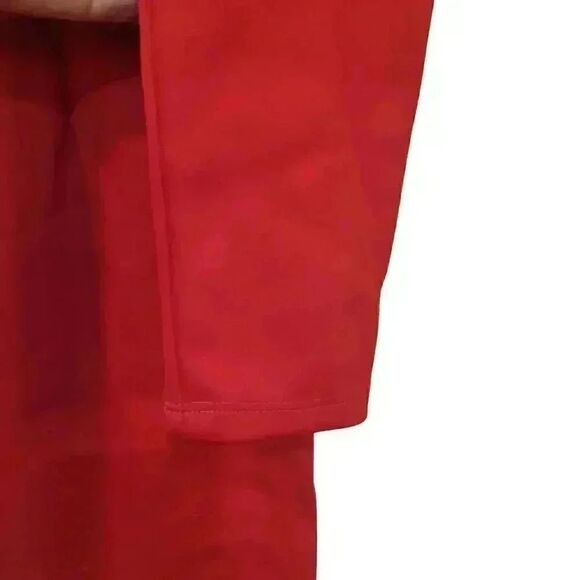 H&M Nikki Minaj Red Poly Scuba Fitted Mock Neck Long Sleeve Dress NEW - Picture 8 of 16